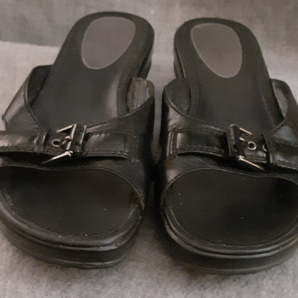 Cole Haan & Nike Collab - Black Wedge Slides with Comfort Sole 8.5